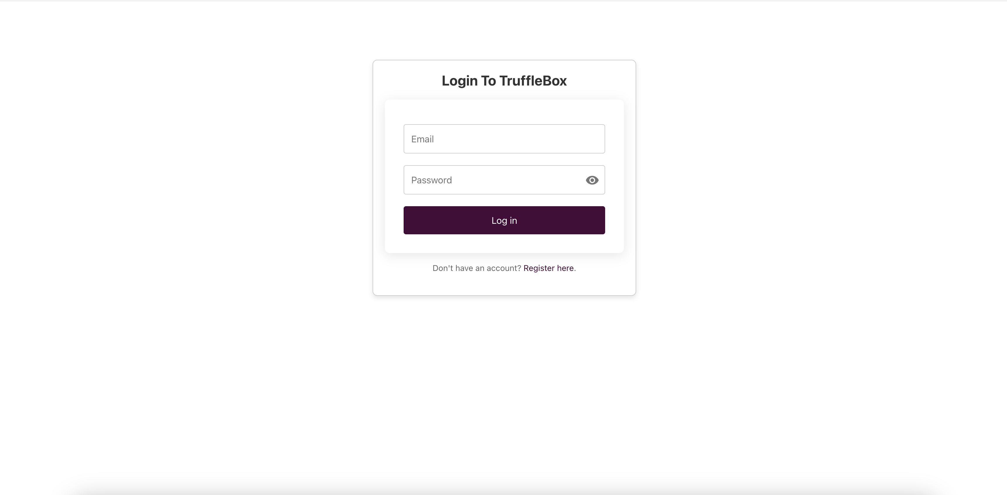 Login Screen