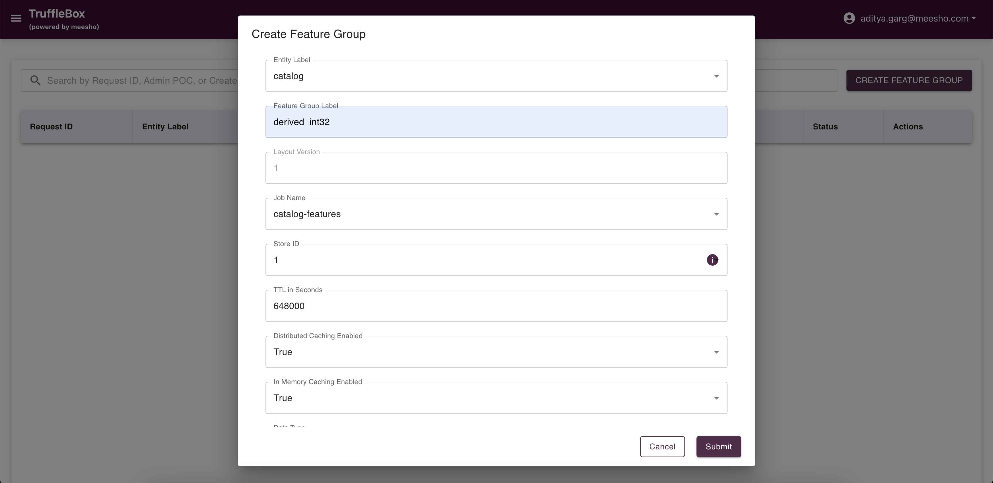 Create Feature Group